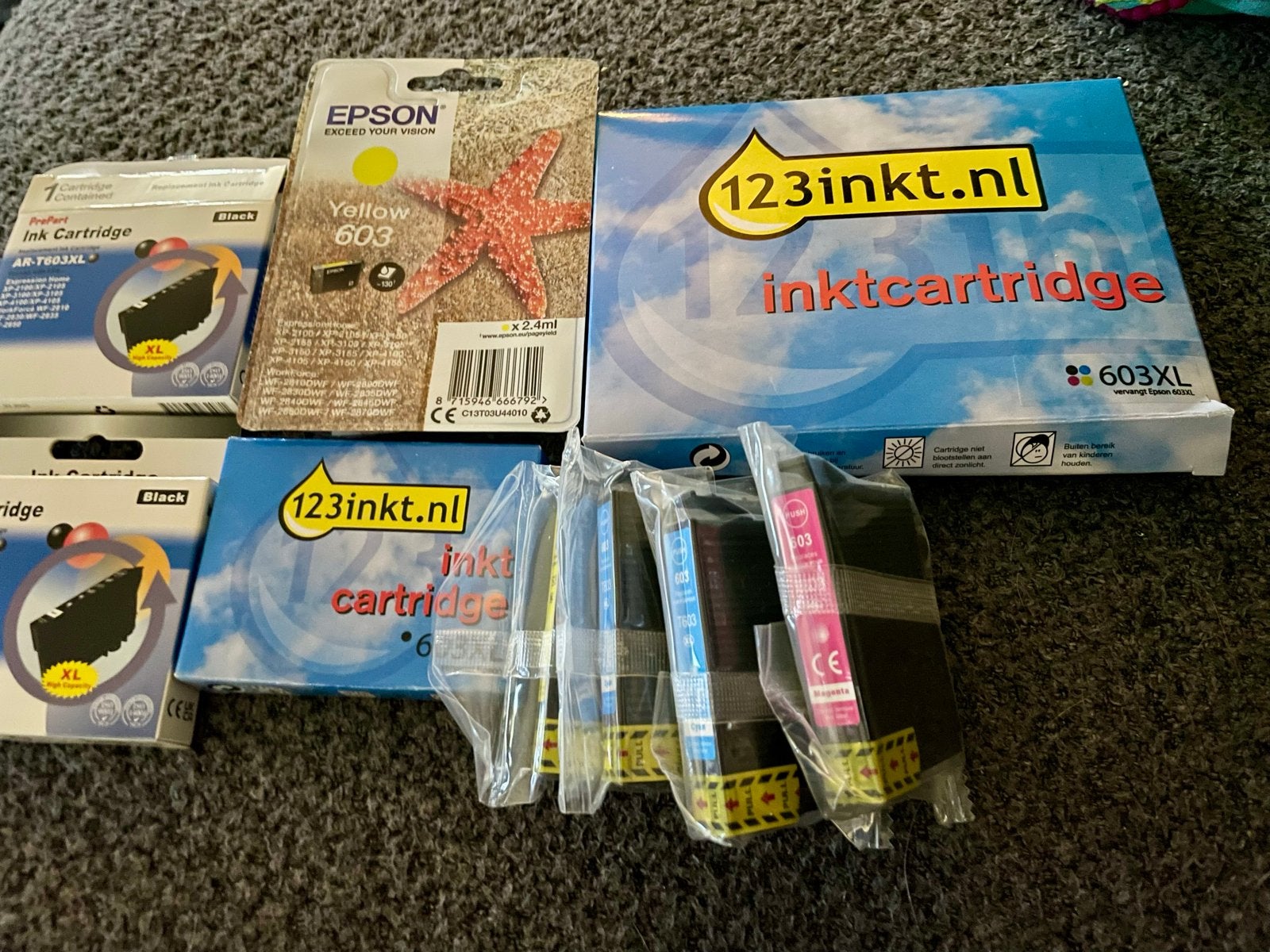 12x Epson 603/603XL inktcartridges voor diverse printers, Verzenden, Nieuw, Cartridge