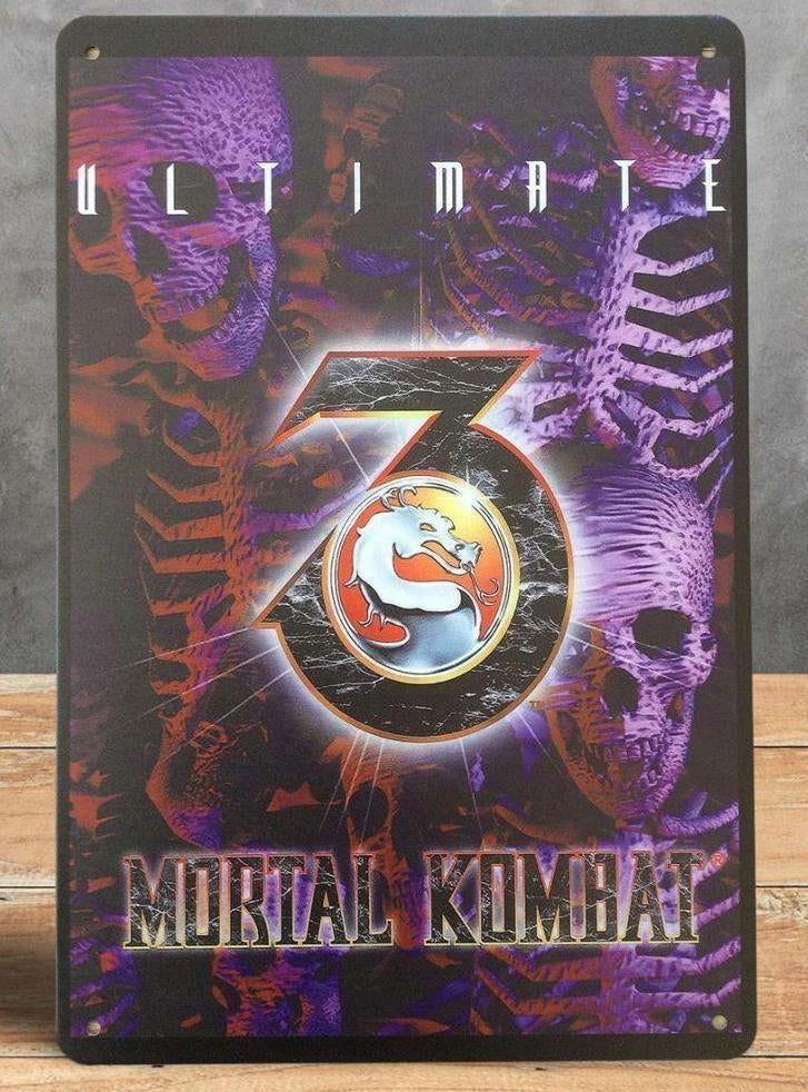 MORTAL KOMBAT 3 Arcade Metalen Wandbord, Spelcomputers en Games, Games | Overige, Vechten, 1 speler, Nieuw, Ophalen of Verzenden