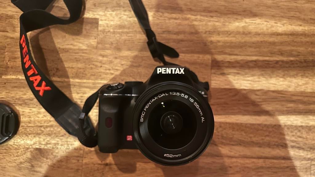 Pentax spiegelreflexcamera zwart, Gebruikt, Ophalen of Verzenden, 4 t/m 7 keer, Pentax