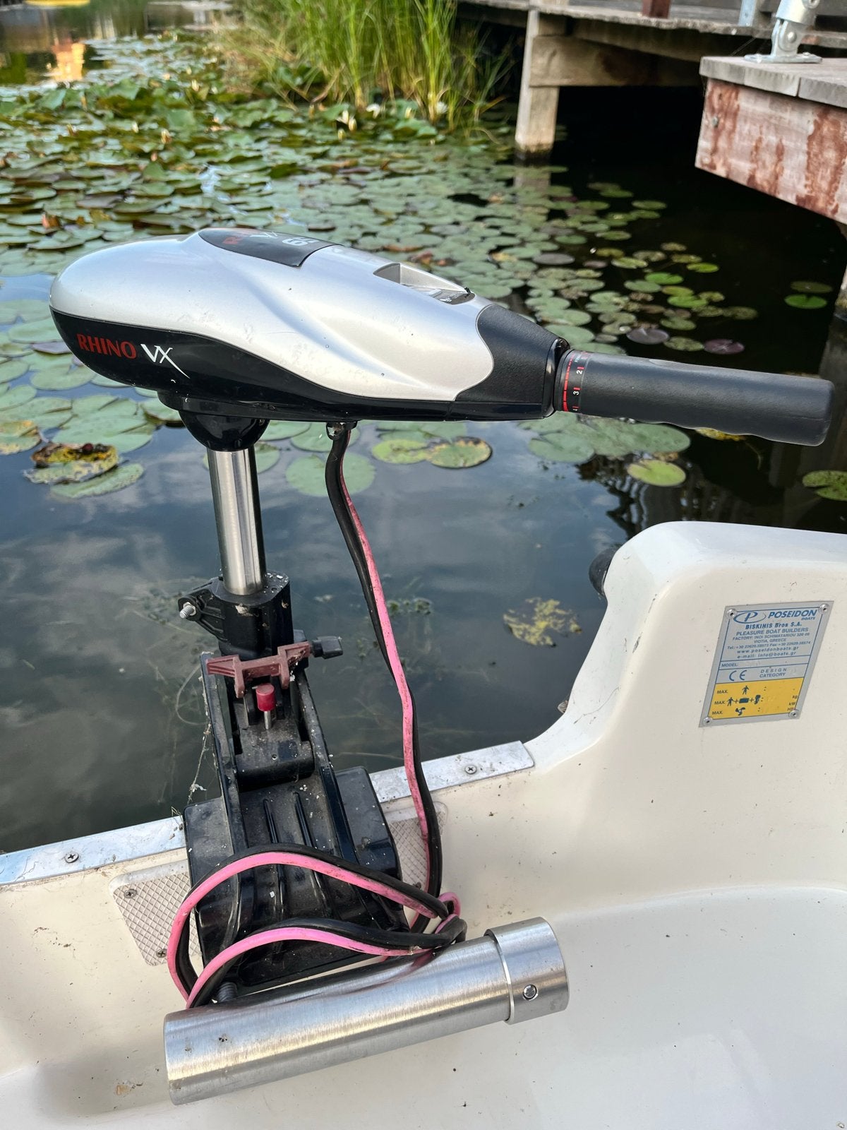 Fluisterboot motor Rhino VX 65 in goede staat, Watersport en Boten, Ophalen of Verzenden, Gebruikt