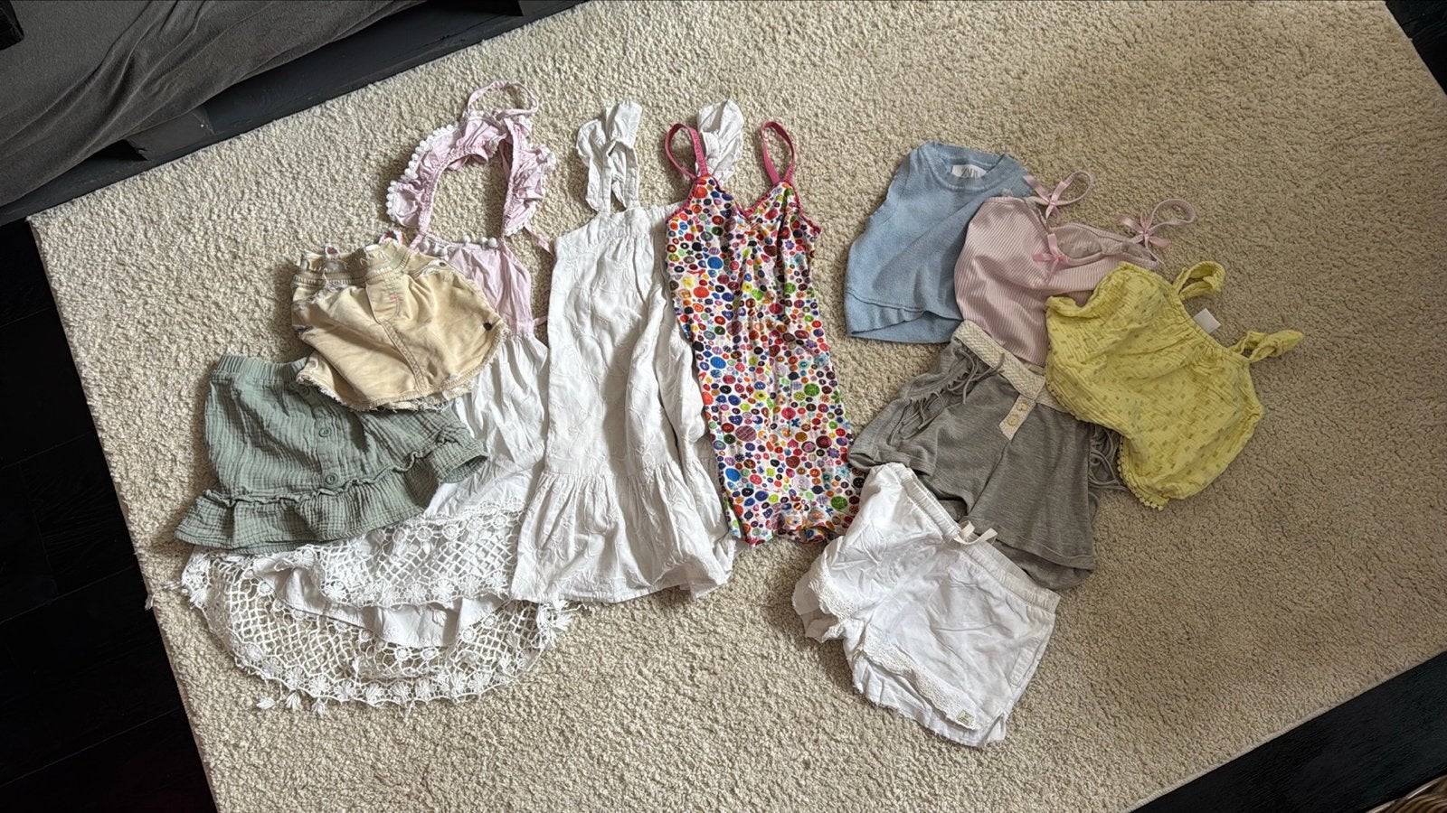 Zomerkleding pakket meisjes - jurkjes, rokjes, topjes, Ophalen of Verzenden, Gebruikt, Meisje, Setje