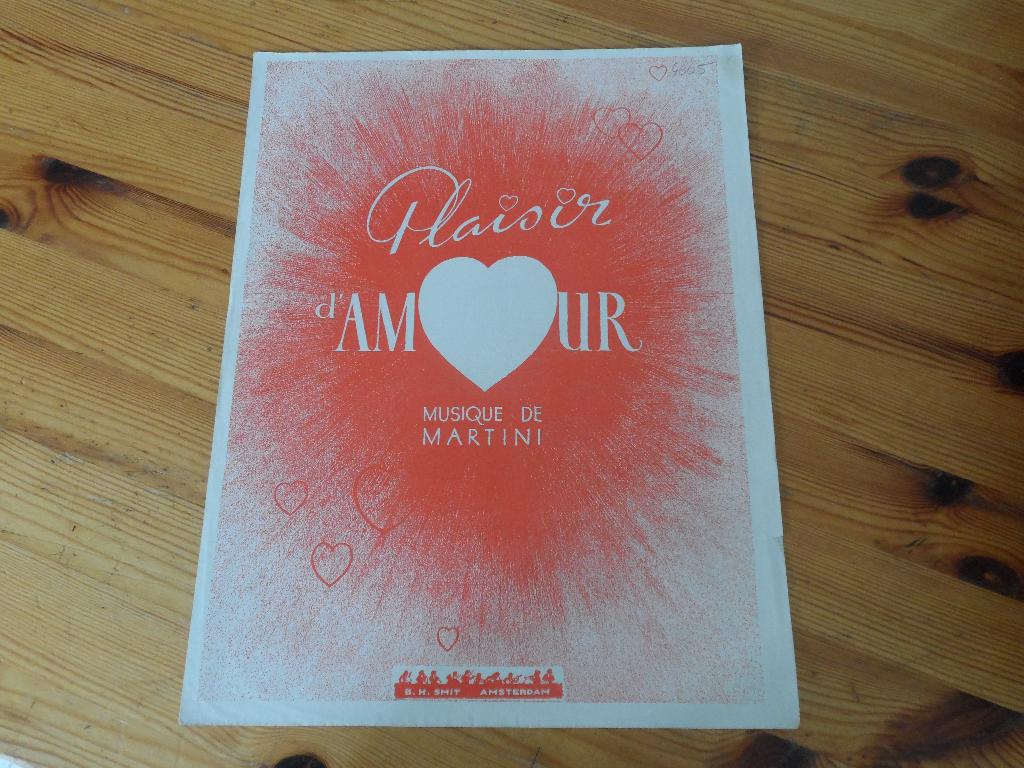 Plaisir d'amour - martini / ciere, Zang, Gebruikt, Ophalen of Verzenden, Artiest of Componist