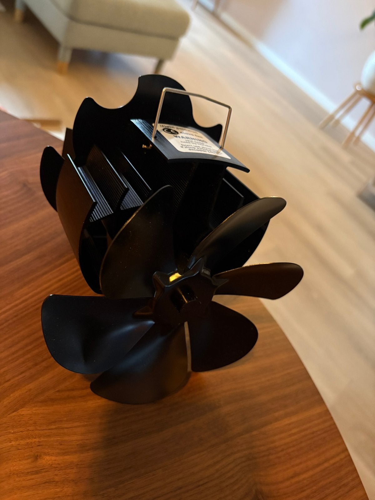Nieuwe Miaton Kachelventilator 5 Bladen Warmte-aangedreven!, Ophalen, Nieuw, Ventilator