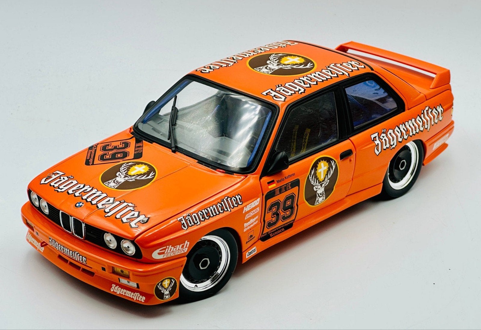 Bmw m3 jagermeister minichamps, Hobby en Vrije tijd, Modelauto's | 1:18, Verzenden, Zo goed als nieuw, MiniChamps