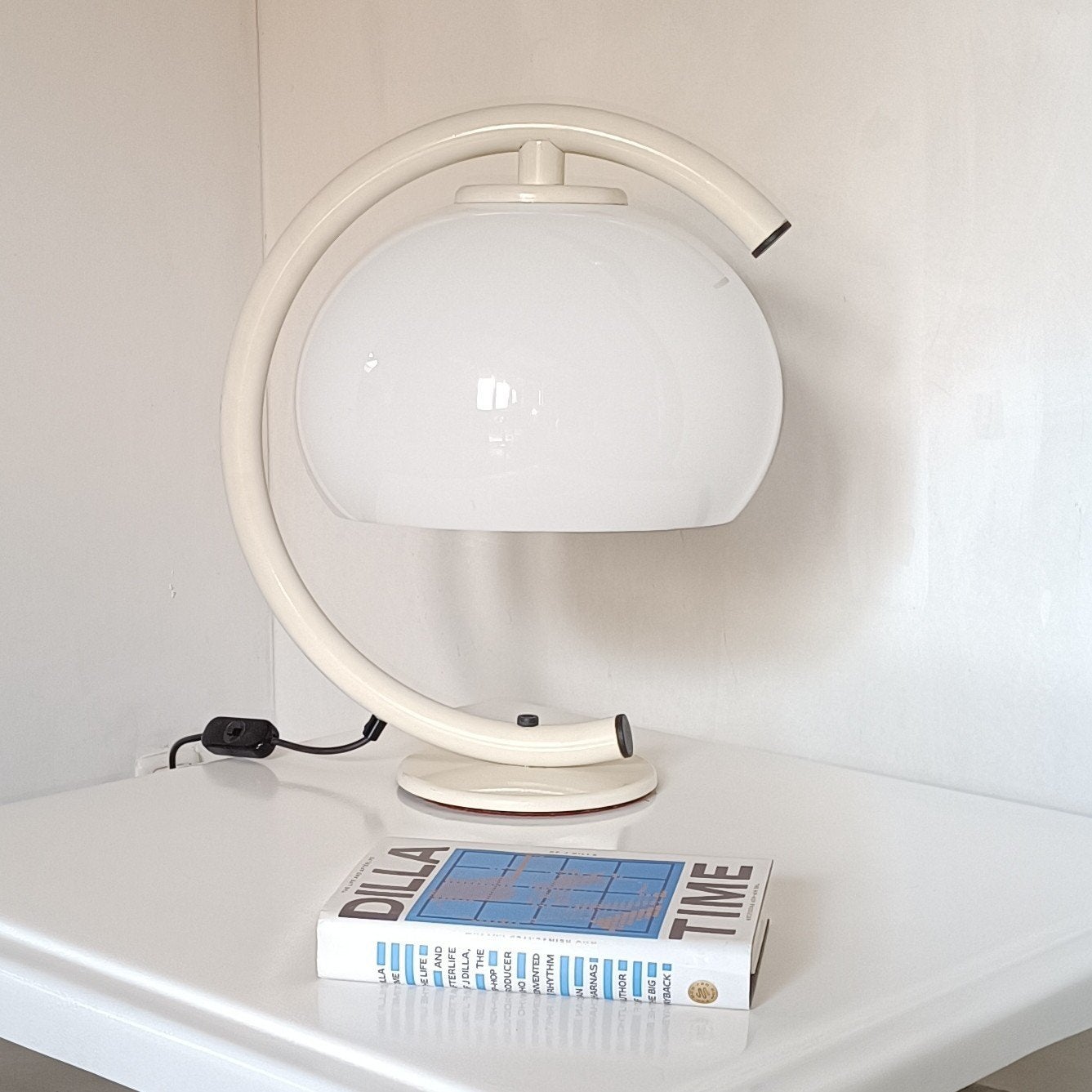 Vintage Gepo Mushroom Space Age Tafellamp 1970's, Huis en Inrichting, Overige merken, Vintage, Wit, Kunststof