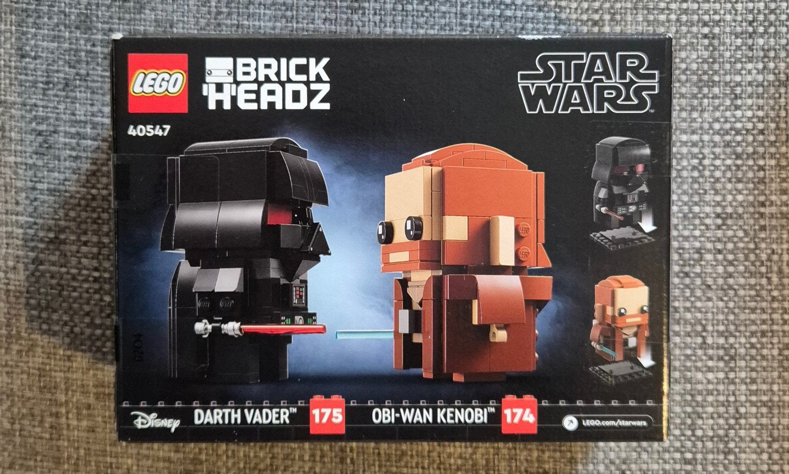 Lego StarWars Brickheadz 40547 Obi-wan Kenobi & Darth Vader, BrickHeadz, Lego, Nieuw, Ophalen of Verzenden
