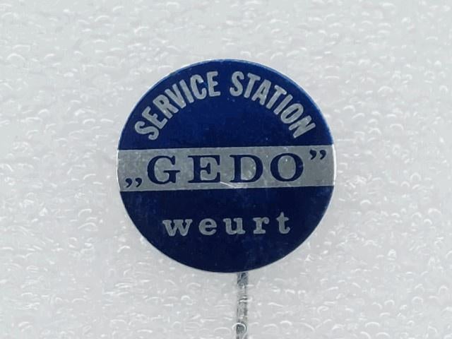 SP2327 Speldje Service station GEDO Weurt, Ophalen of Verzenden, Gebruikt, Overige onderwerpen