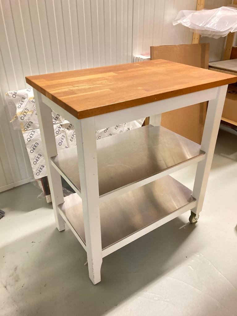 Ikea Keukeneiland - keukentrolley, Gebruikt, Wit, Minder dan 100 cm, 50 tot 75 cm