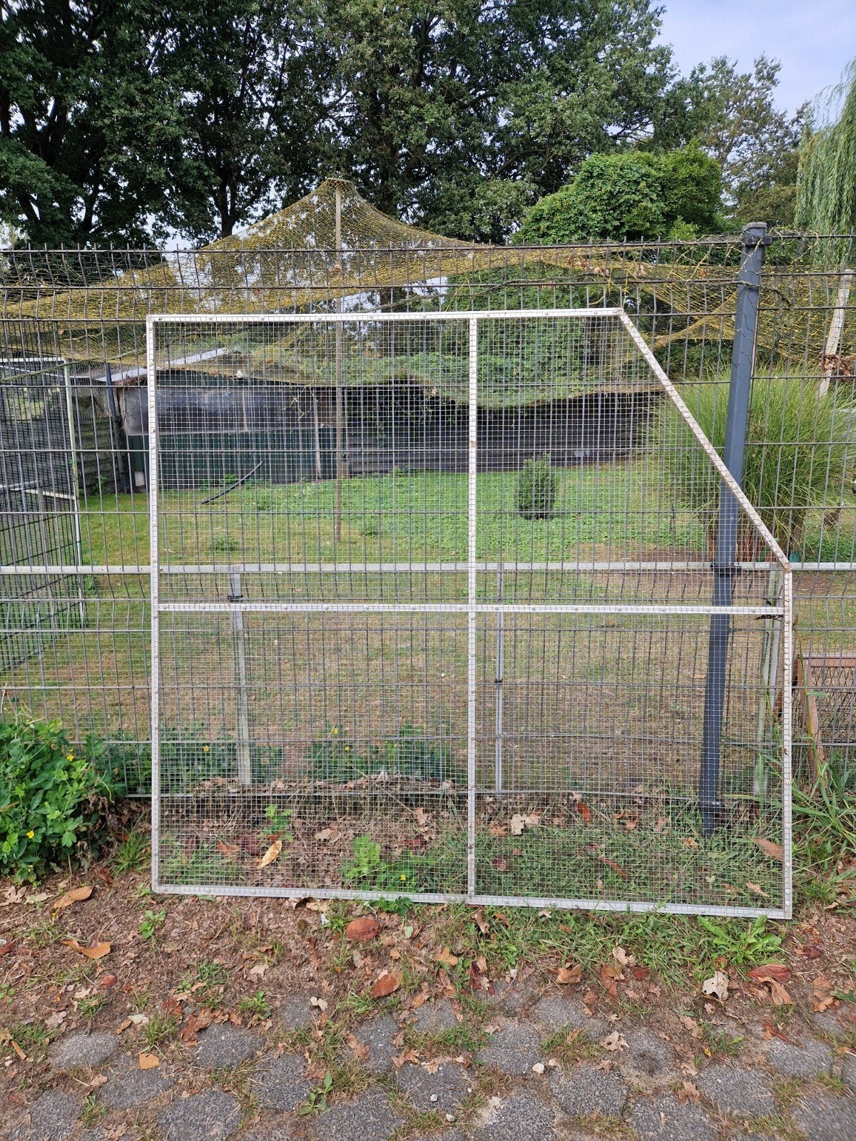 aluminium volierepaneel te koop, Ophalen, Zo goed als nieuw, Aluminium, Vogelkooi