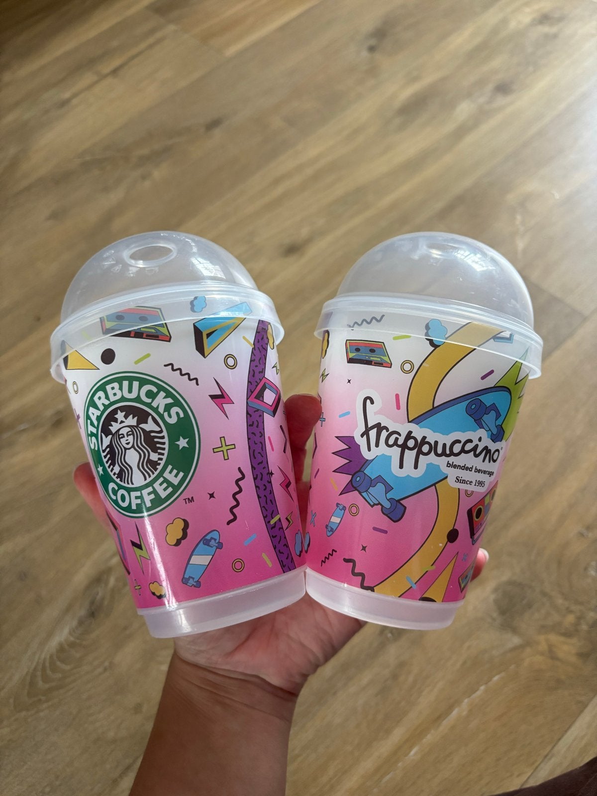 Starbucks Frappuccino herbruikbare bekers (2 stuks), Overige typen, Kunststof, Nieuw, Ophalen of Verzenden