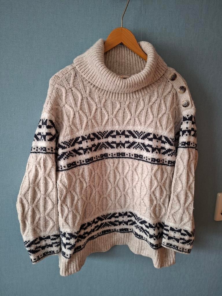 Esprit trui met wol, maat M, Maat 38/40 (M), Beige, Ophalen of Verzenden, Zo goed als nieuw
