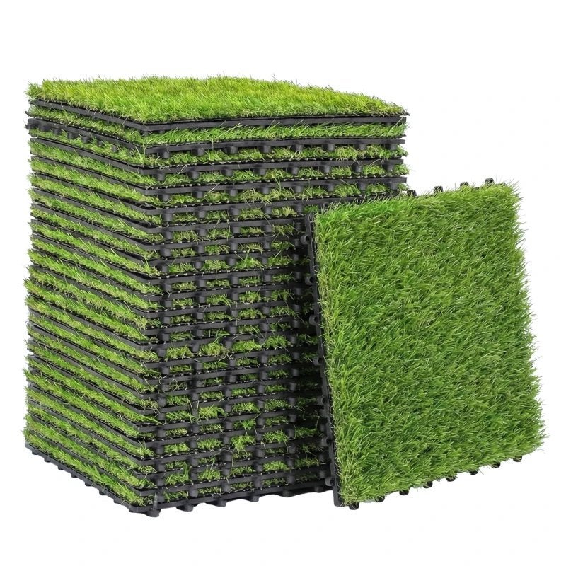 Outsunny Kunstgras Tegels 30x30 cm, 22-delig (2m²), Ophalen, Nieuw, Minder dan 10 m², Kunstgras