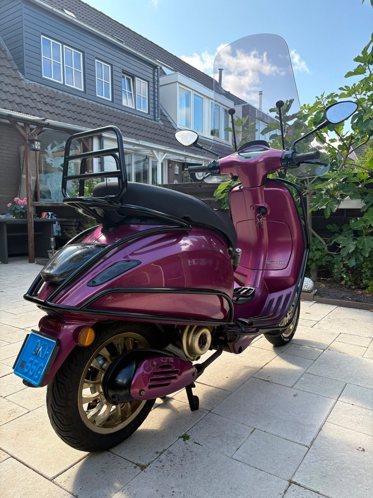 Custom Vespa Sprint 50cc uit 2017, Ophalen, Gebruikt, Benzine, Vespa