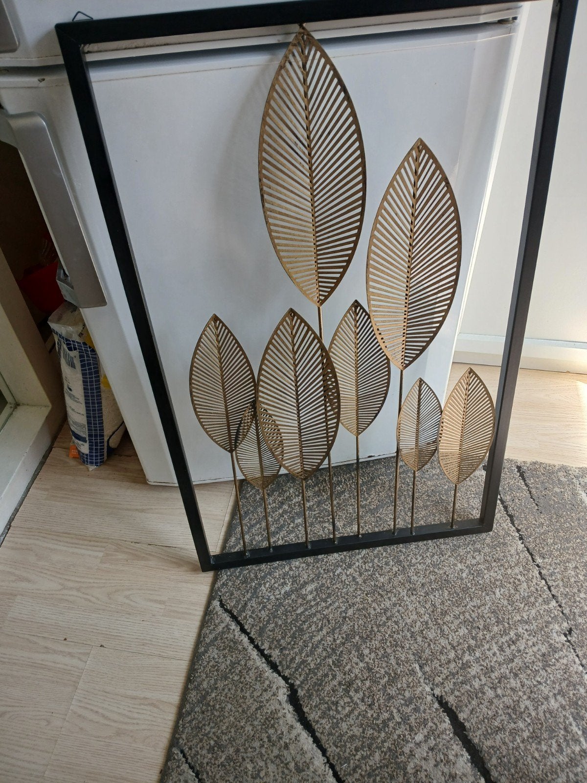 Decoratie bladeren set (3 stuks) van Leen Bakker, Ophalen, Zo goed als nieuw, Goud, Metaal