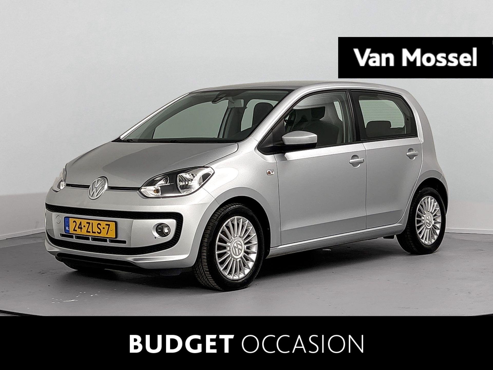 Volkswagen Up! 1.0 high up! BlueMotion Airco | Lichtmetalen, Auto's, Voorwielaandrijving, Euro 5, Stof, Gebruikt