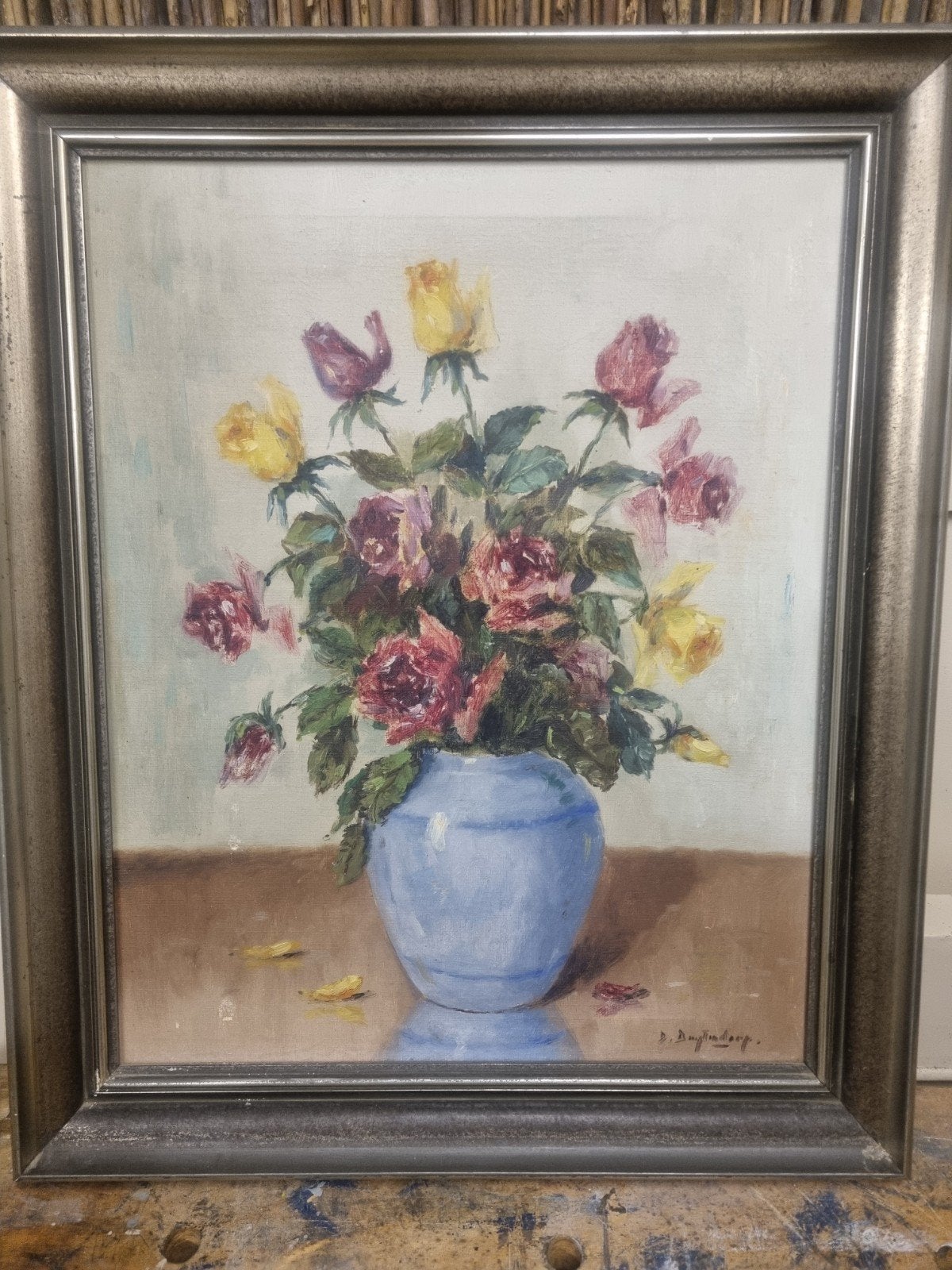Gesigneerd Impressionistisch Stilleven, Antiek en Kunst, Ophalen of Verzenden