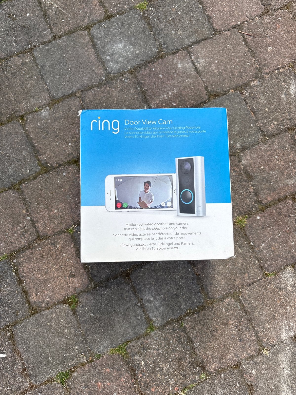 Ring Door View Cam - Slimme Deurbel met Camera, Huis en Inrichting, Ophalen of Verzenden, Bewegingsdetectiesensor, Zo goed als nieuw