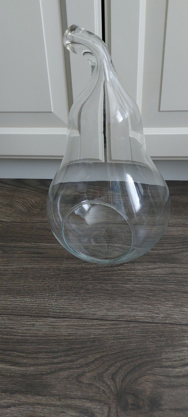 Glazen vaas/terrarium in peer vorm, Ophalen