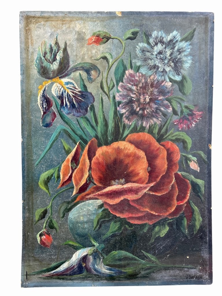 H.Berlage schilderij stilleven bloemen papavers # 248, Ophalen of Verzenden
