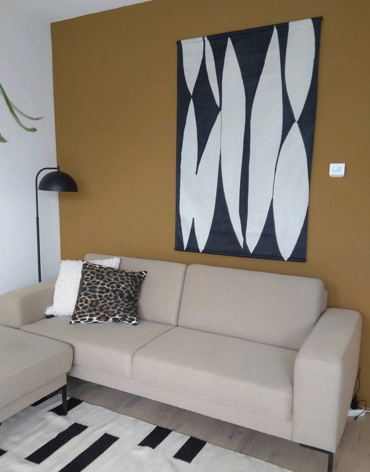 wandkleed zwart wit HK living, Ophalen, Zo goed als nieuw, Overige typen