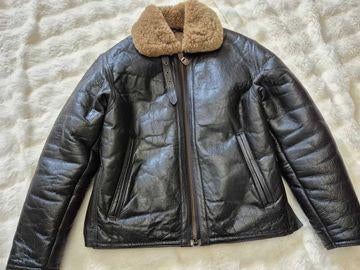 Pall Mall Clothing leren jas met bontkraag, Ophalen of Verzenden