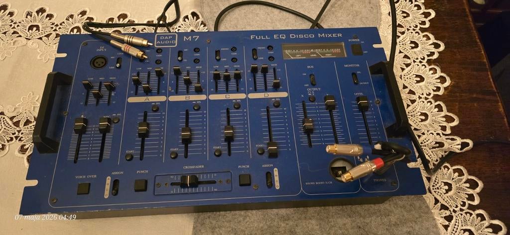 DAP Audio M7 Full EQ Disco Mixer - 19 inch DJ Mengpaneel, Muziek en Instrumenten, Ophalen of Verzenden