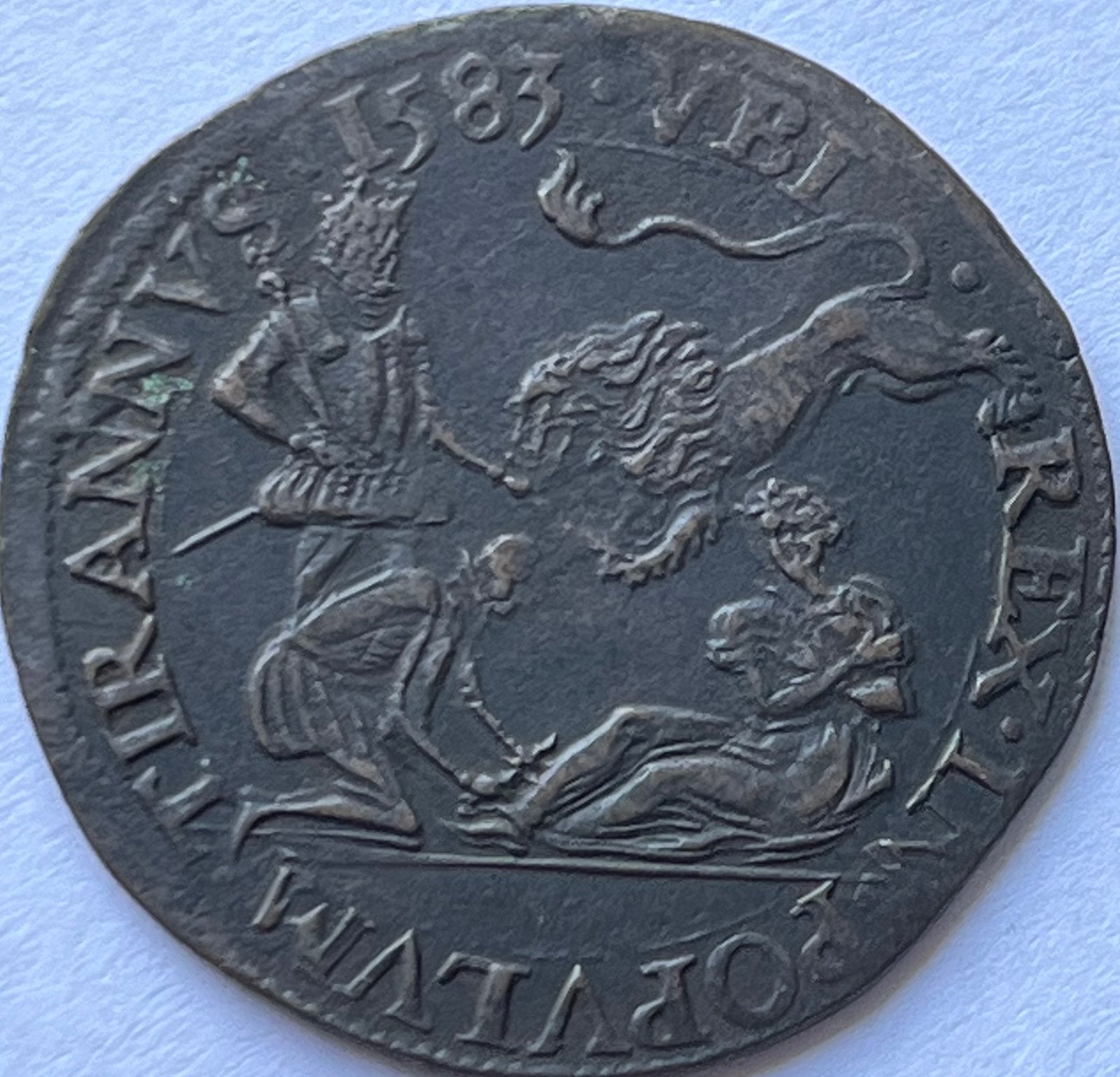 Dordrecht rekenpenning 1583, Ophalen of Verzenden, Overige materialen, Nederland