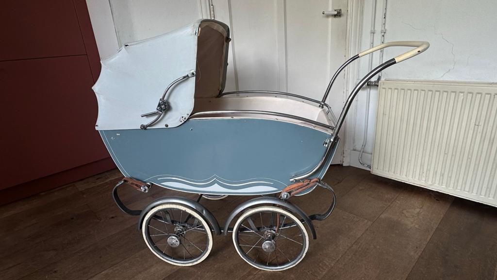 Vintage Van Delft kinderwagen uit jaren '40, Kinderen en Baby's, Kinderwagens en Combinaties, Ophalen, Gebruikt, Kinderwagen, Overige merken