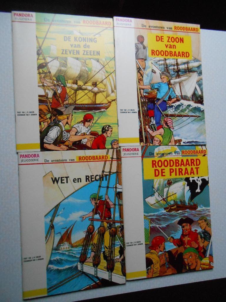 Roodbaard volledige reeks pandora. 1/4 1965 1 ste druk., Boeken, Stripboeken, Complete serie of reeks, Nieuw, Ophalen of Verzenden