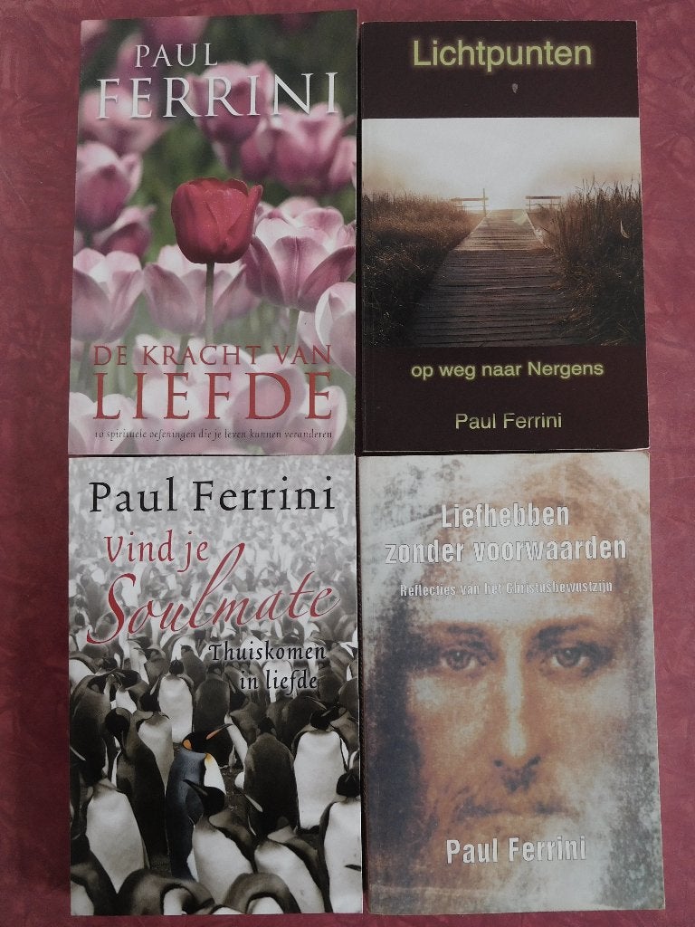 4 x Paul Ferrini De kracht van liefde Lichtpunten Vind je, Boeken, Ophalen of Verzenden, Gelezen, Overige onderwerpen, Achtergrond en Informatie