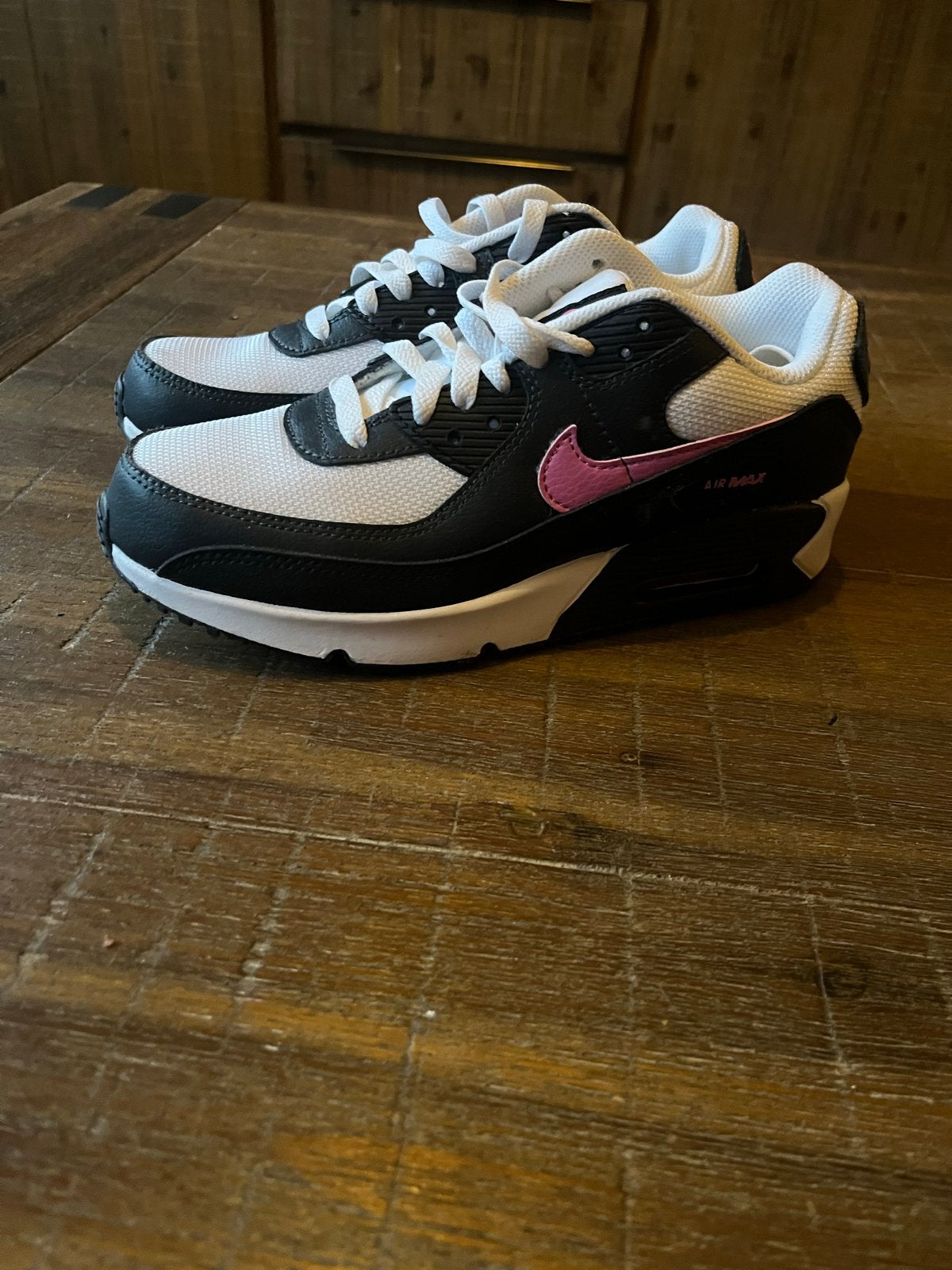 Nike Air Max 90 - Zwart/Wit/Roze, Kleding | Dames, Schoenen, Ophalen, Nieuw, Zwart, Sneakers of Gympen