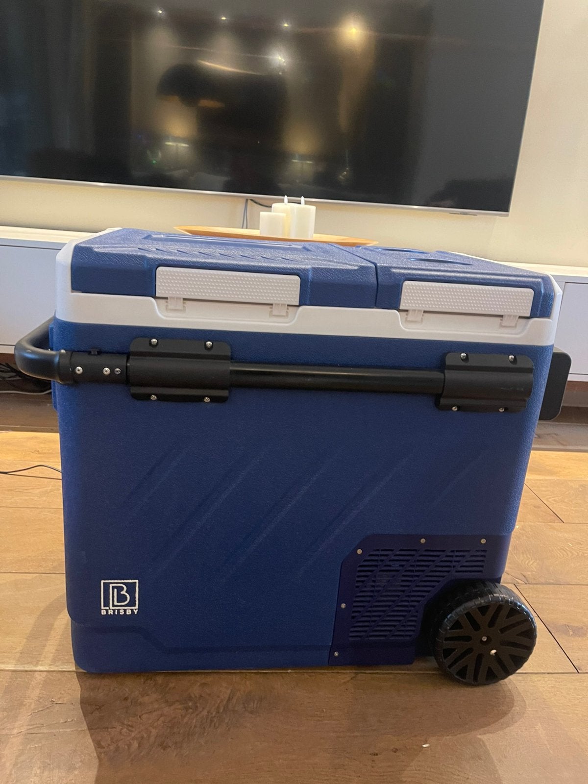 HUUR compressor koelbox 58,1 L vriest 12V 230V wielen groot, Ophalen, Zo goed als nieuw, Compressor