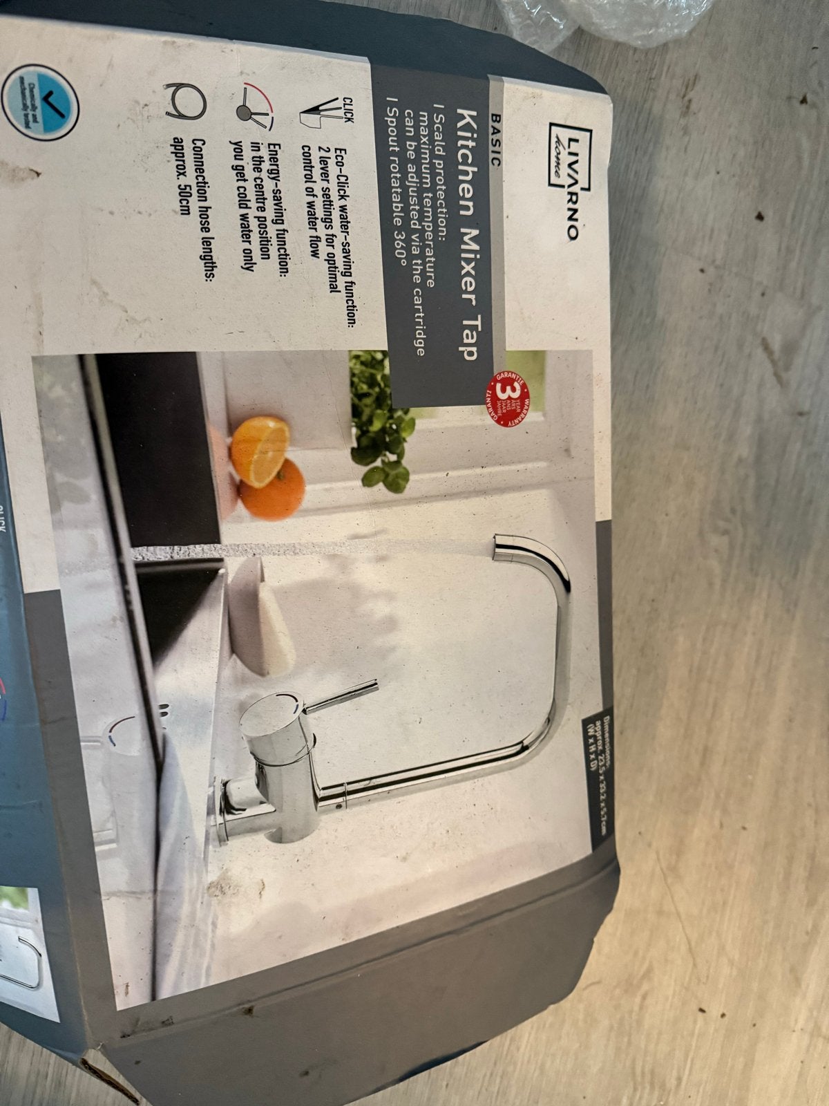 Nieuwe Livarno Home Keukenmengkraan - Chroom, Ophalen of Verzenden, Nieuw, Chroom, Kraan