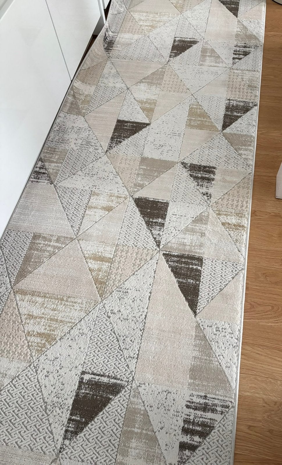 Vloerkleed met patronen, Beige, 200 cm of meer, Ophalen of Verzenden, Zo goed als nieuw
