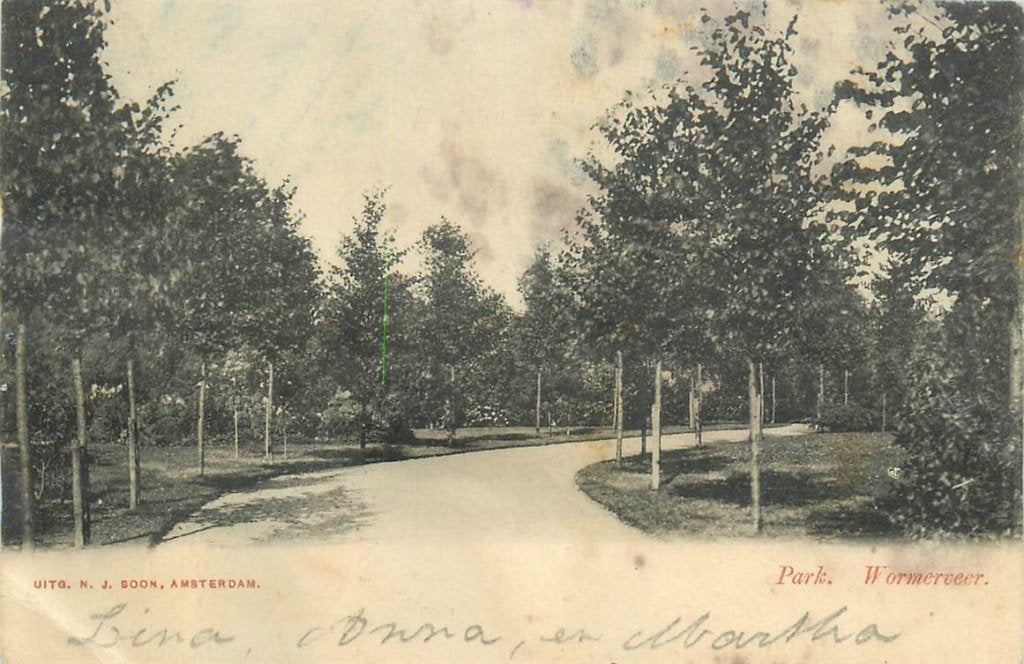 702-016-049 Wormerveer Park Merwestein, Verzenden, Voor 1920, Noord-Holland