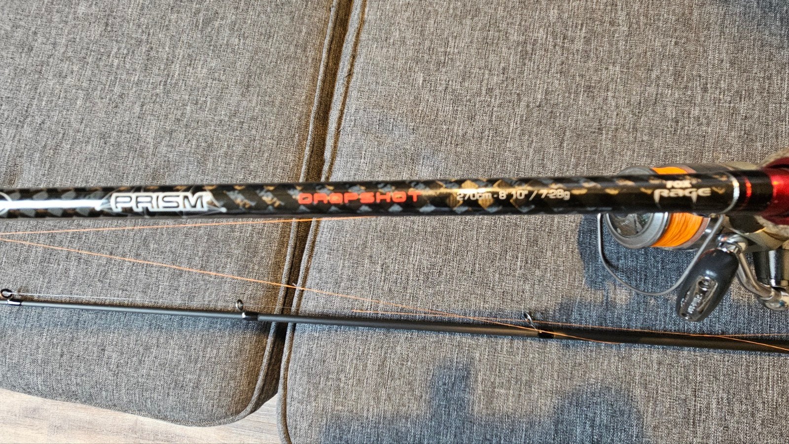 Fox Rage Prism Dropshot Hengel 270cm 8-28g met Shimano  Mole, Ophalen, Zo goed als nieuw, Complete hengel