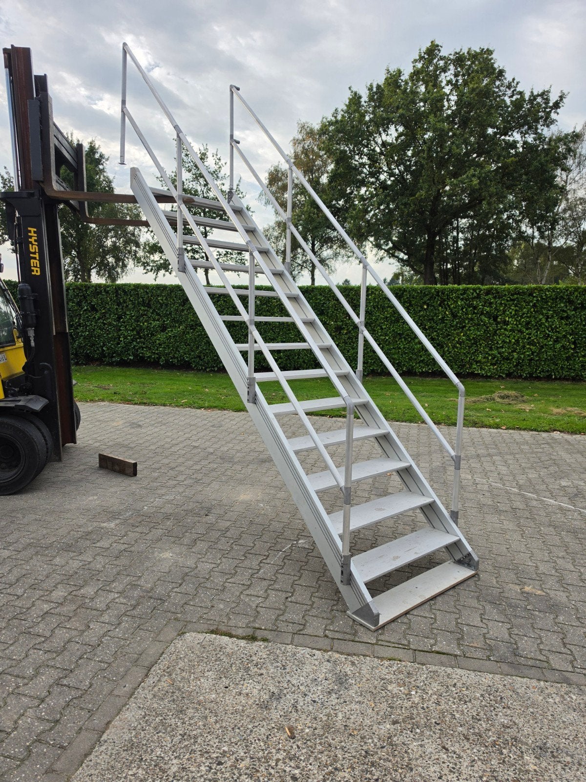 Aluminium Trap 270 cm Werkplaatstrap Magazijntrap Entresol, Ophalen of Verzenden, Gebruikt, 70 tot 120 cm