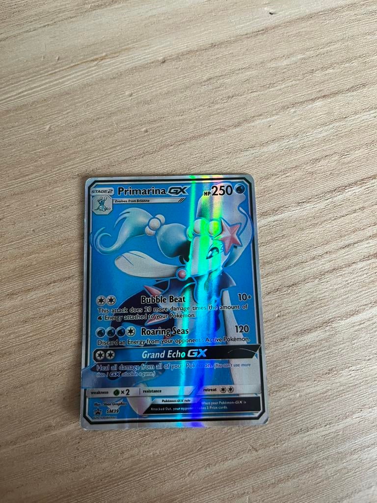 Pokémon kaart Primarina, Ophalen of Verzenden, Zo goed als nieuw