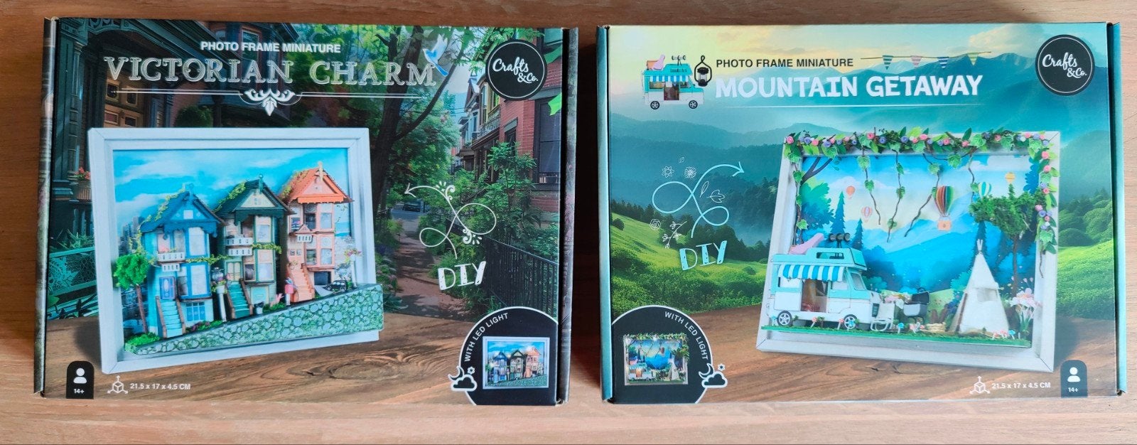 DIY Miniatuur Fotolijst: Victorian Charm & Mountain, Ophalen of Verzenden, Nieuw, Groter dan 1:35, Diorama