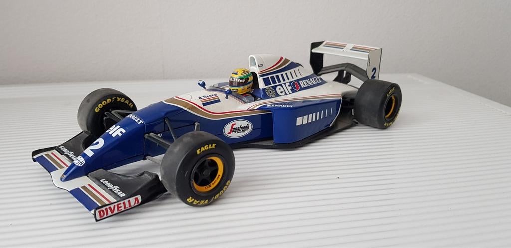 Minichamps 1/18 Rothmans Williams Renault FW16 Ayrton Senna, Ophalen, Zo goed als nieuw, MiniChamps