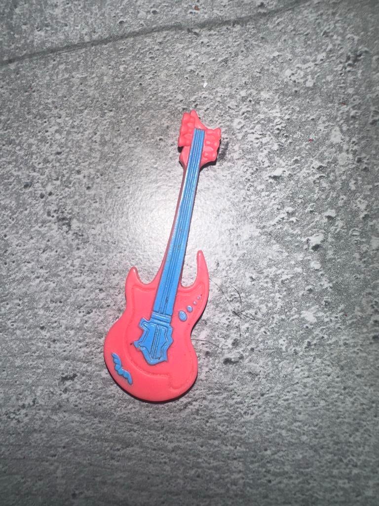 Barbie Gitaar Roze/Blauw Speelgoed Accessoire, Ophalen of Verzenden, Gebruikt