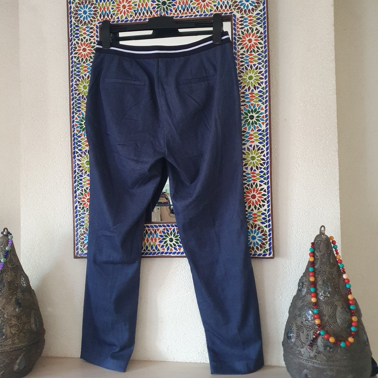 Zara mooie travel broek maat L zgan, Ophalen of Verzenden, Zo goed als nieuw, Zwart, Lang