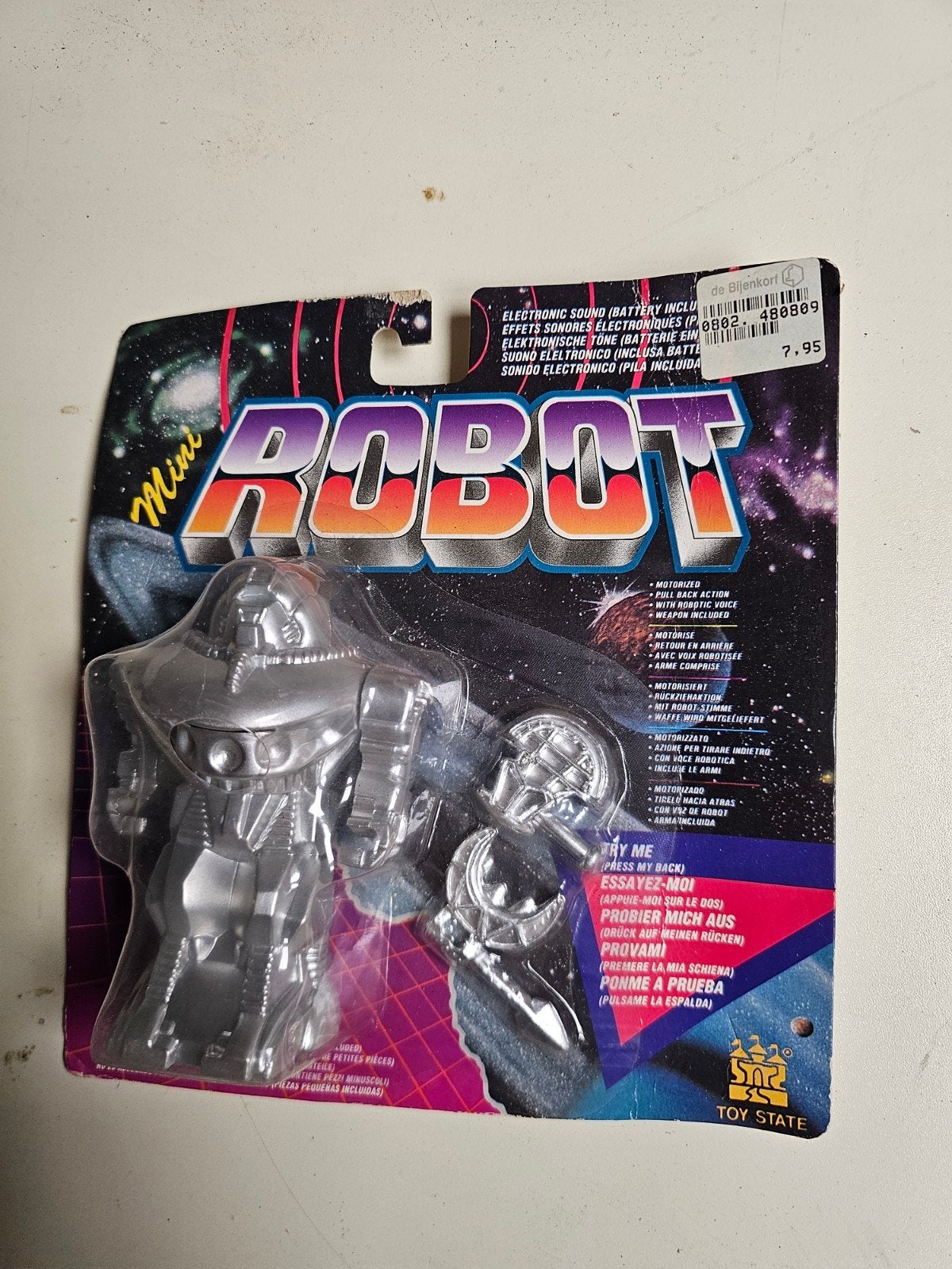 Mini Robot Speelgoed met Geluid en Terugtrekactie, Ophalen of Verzenden, Nieuw