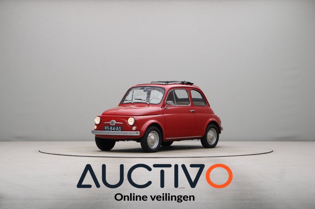 Fiat 500 F Nuova 1966, Auto's, Fiat, Achterwielaandrijving, Gebruikt, Beige, Cabriolet