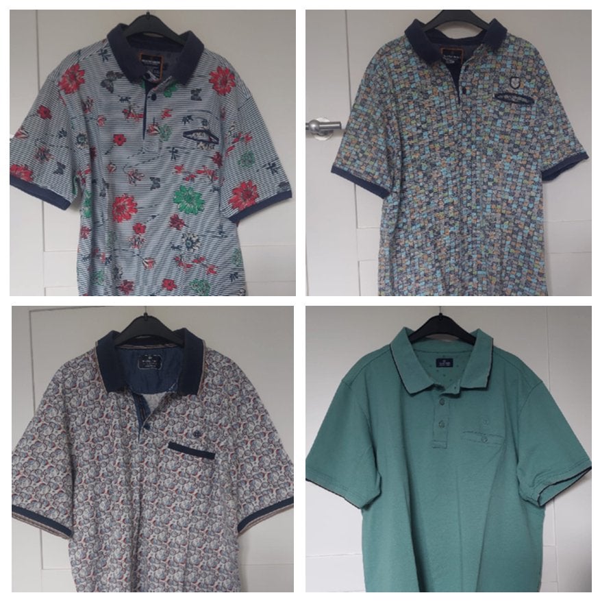 4 x Poloshirt - shirt - maat L - Fellows United, Maat 52/54 (L), Overige kleuren, Ophalen of Verzenden, Gedragen