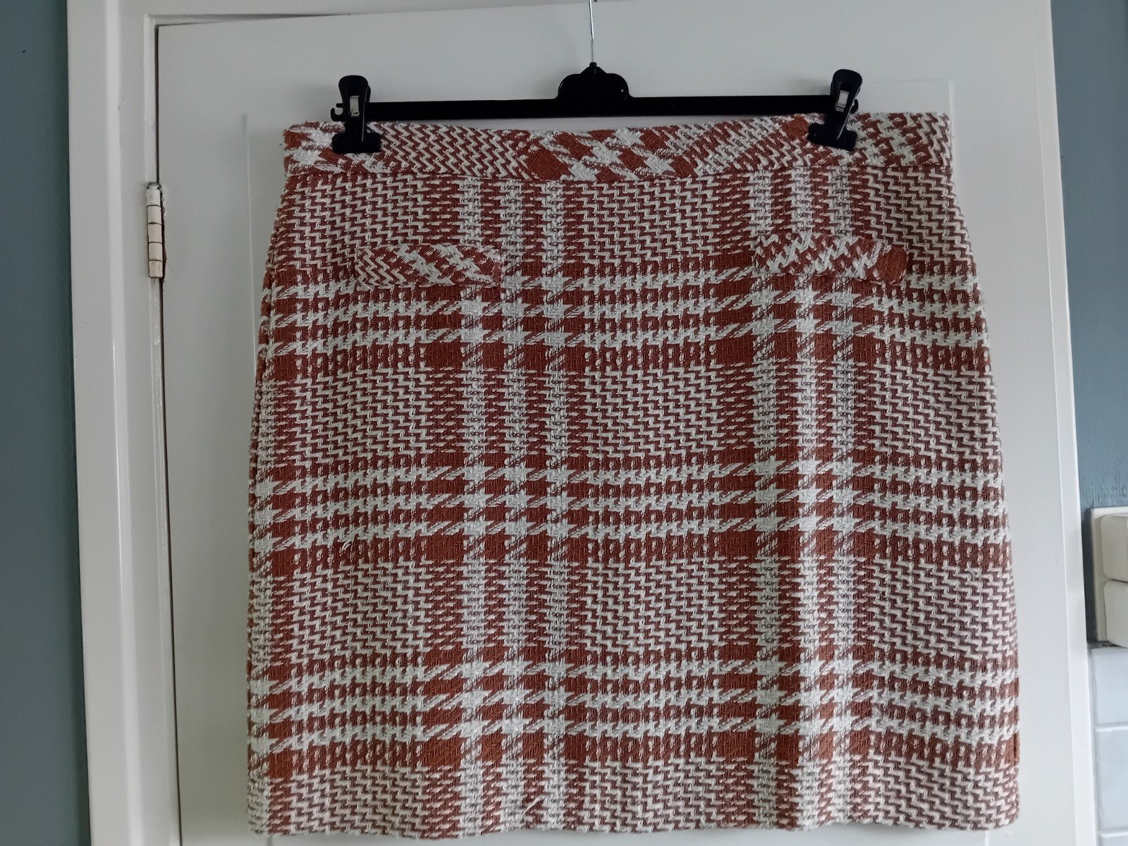 Warme geruite rok BPC Bonprix, bruin/beige, maat 50, Kleding | Dames, Beige, Maat 46/48 (XL) of groter, Ophalen of Verzenden, BPC Bonprix