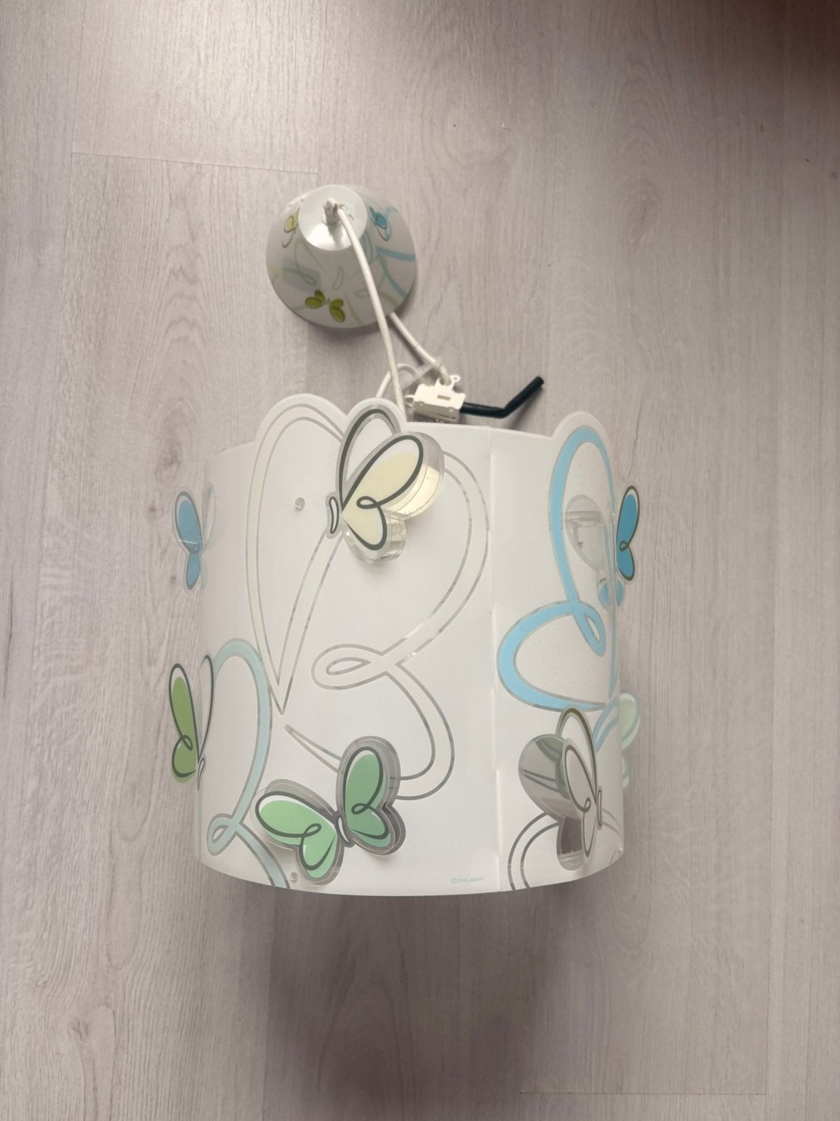 Vlinderlamp  / hanglamp, Ophalen, Zo goed als nieuw, Hanglamp, Kunststof