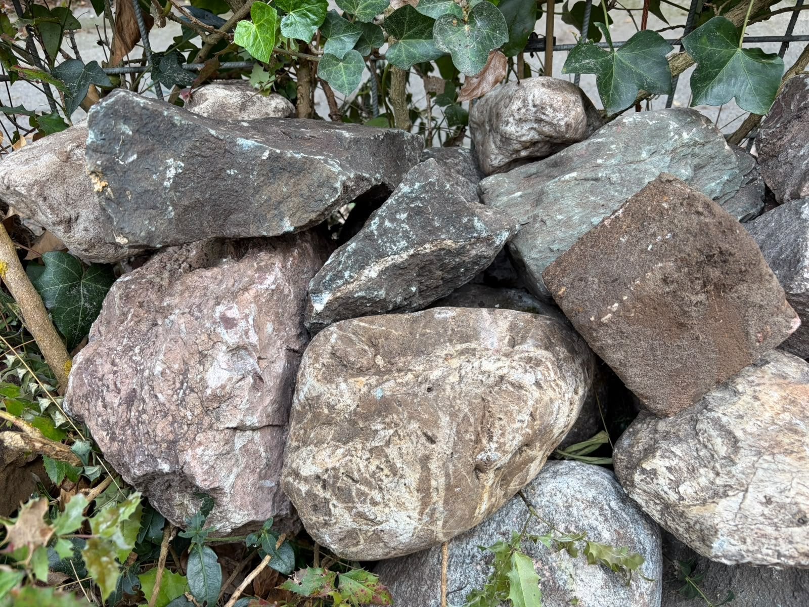 Diverse Tuinstenen voor Decoratie of Aanleg, Tuin en Terras, Ophalen, Gebruikt, Multi, Kei