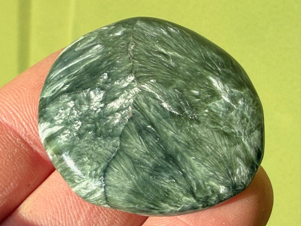Serafiniet handsteen palmsteen mineralen RR, Ophalen of Verzenden, Mineraal