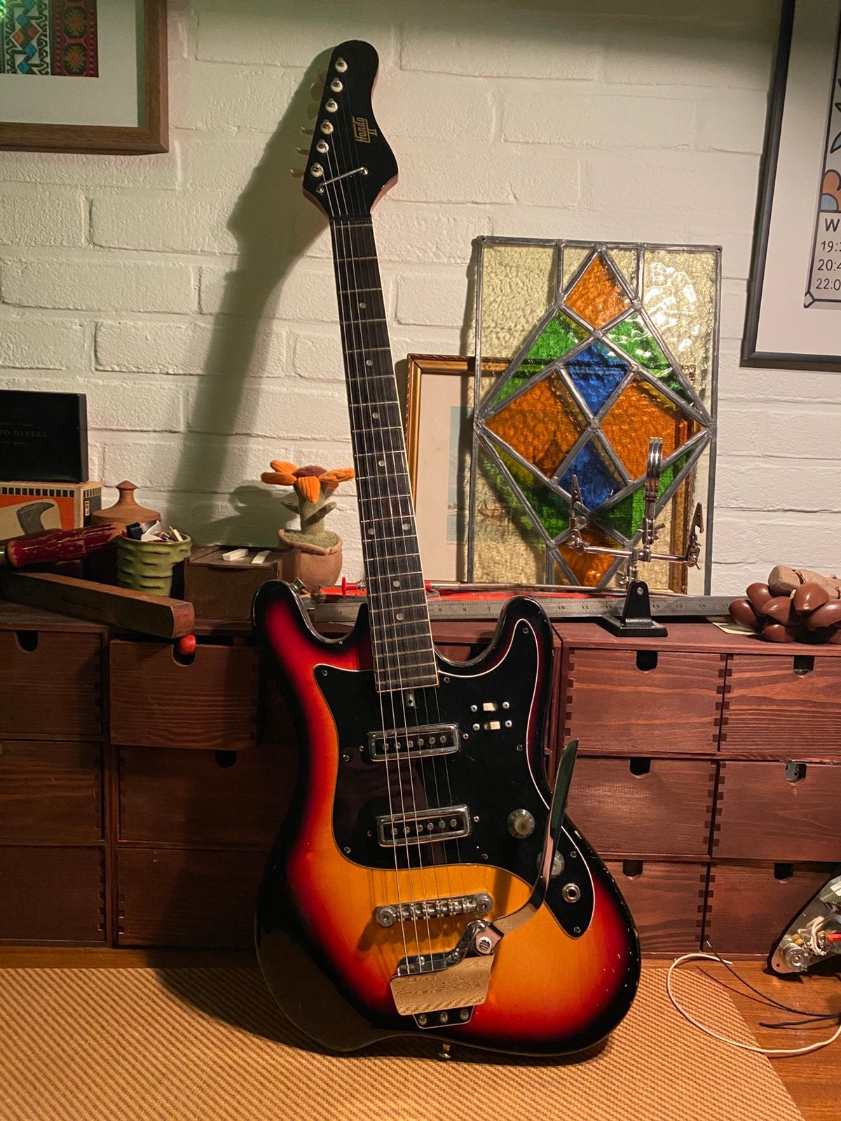Hondo II EG-302, Ophalen of Verzenden, Gebruikt, Solid body, Overige merken